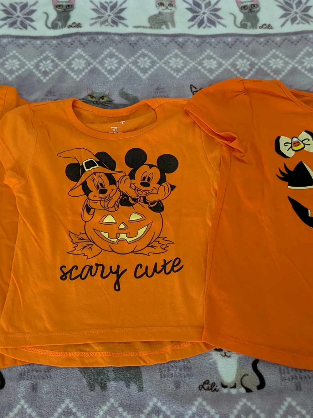Set Of 3 Kids Halloween Themed Tees